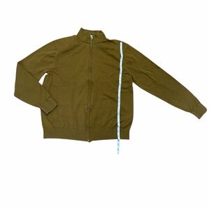 Everlane Mustard Yellow Zip-Up Sweater